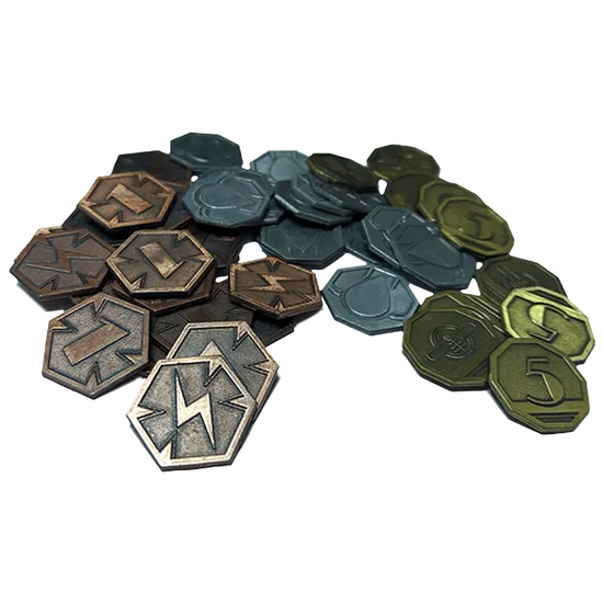 Cranio Barrage Metal Coins Metallmünzen Set