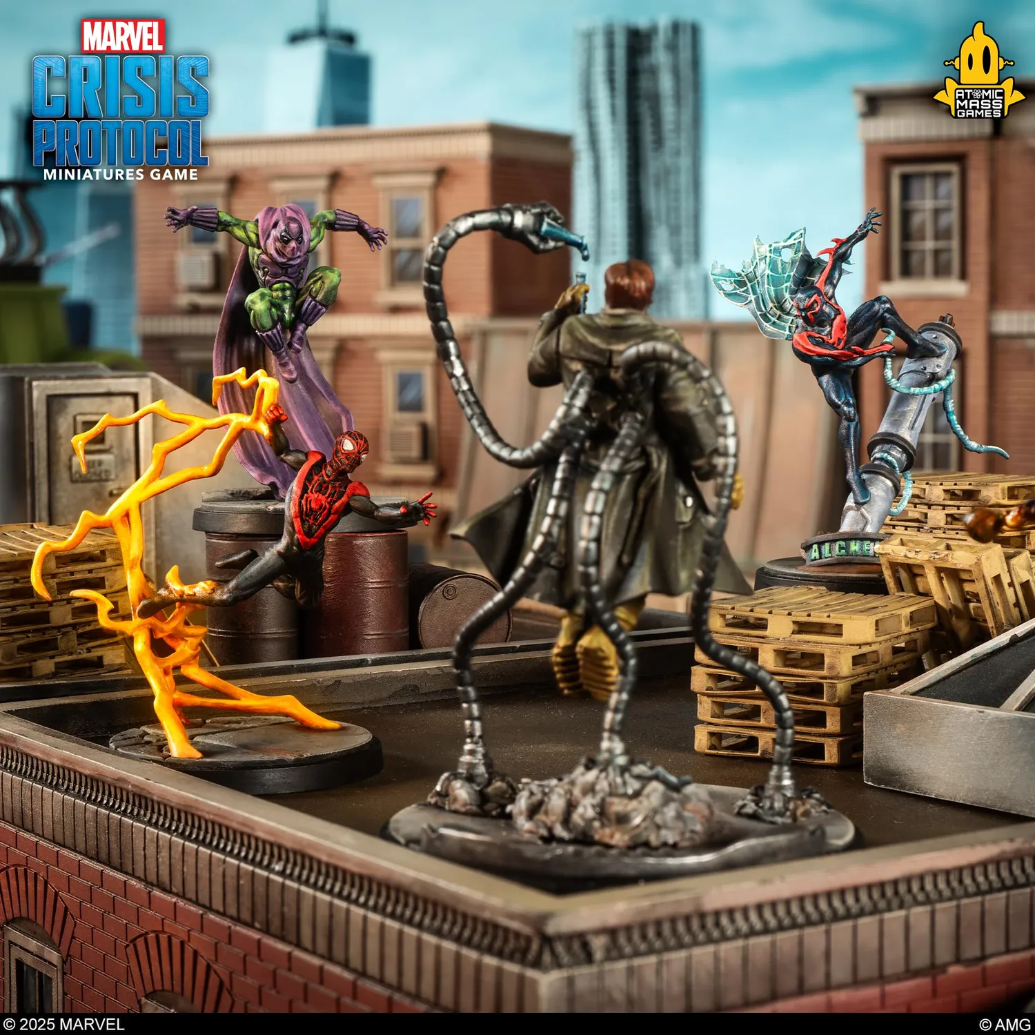 Asmodee Marvel Crisis Protocol Prowler Spider-Man 2099 Set