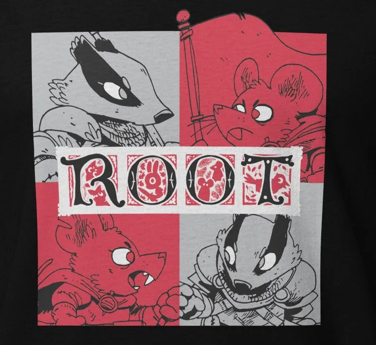 Leder Games Root Marauder Factions Tee Schwarz M