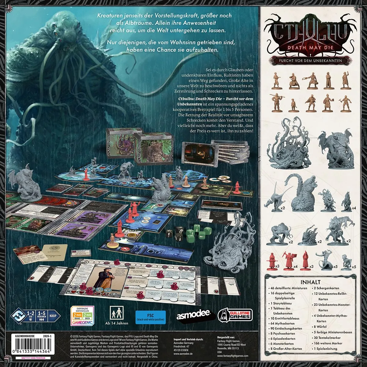 Asmodee Cthulhu Death May Die Furcht vor dem Unbekannten Grundspiel