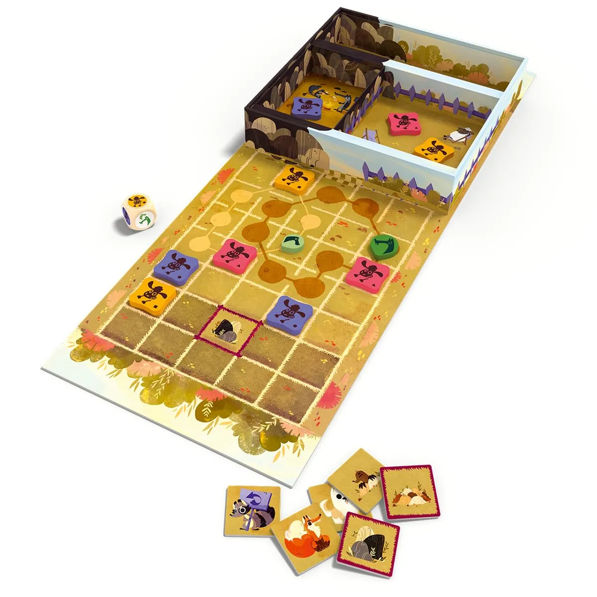 Space Cow Sheep Hop Kinderspiel Brettspiel kooperativ 1-4