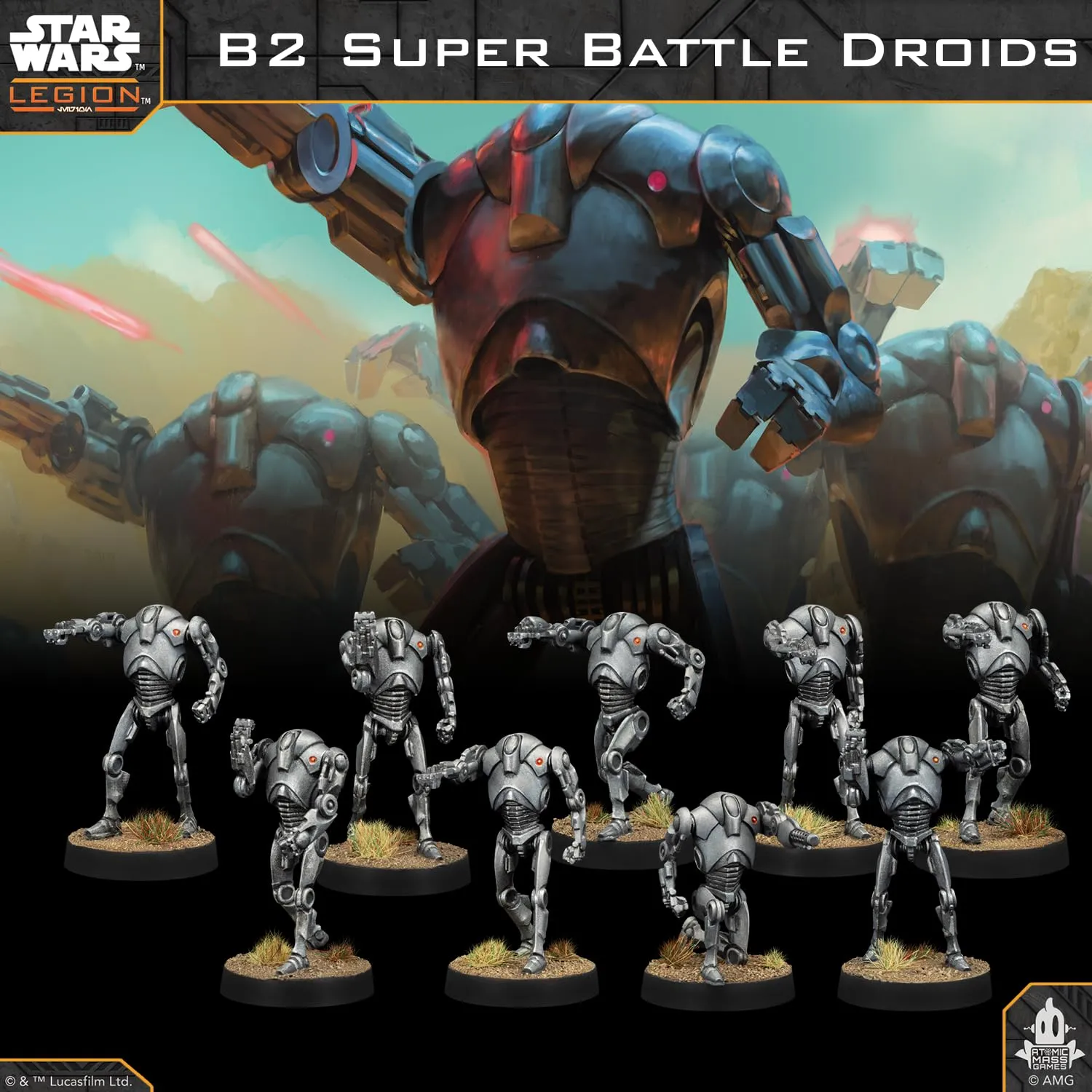 Asmodee Star Wars: Legion B2 Superkampfdroiden Korps-Erweiterung