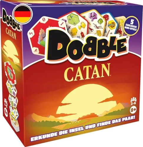 Asmodee Dobble Catan Kartenspiel Deutsch Familienspiel ab 8