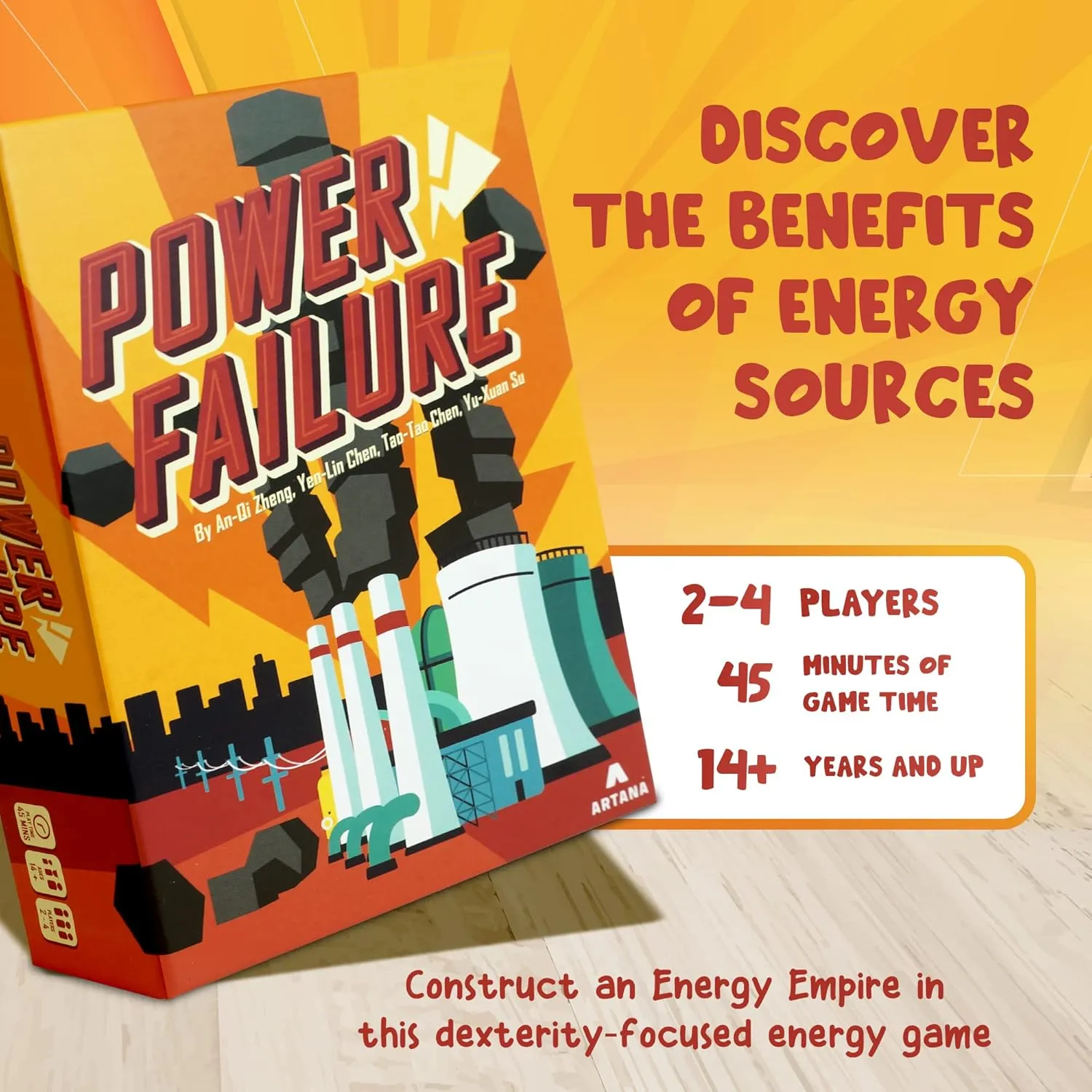 Genius Games Power Failure Kartenspiel Energie 2-4