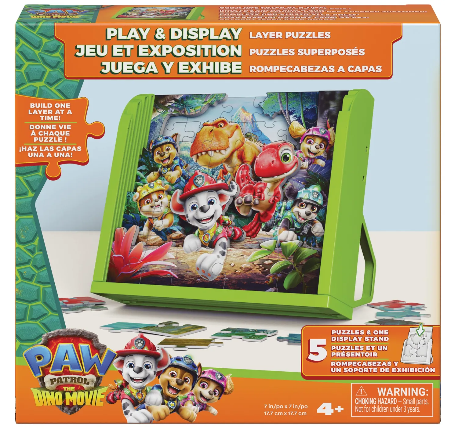 PAW Patrol Dino Movie Schicht-Puzzle 5-in-1 125 Teile