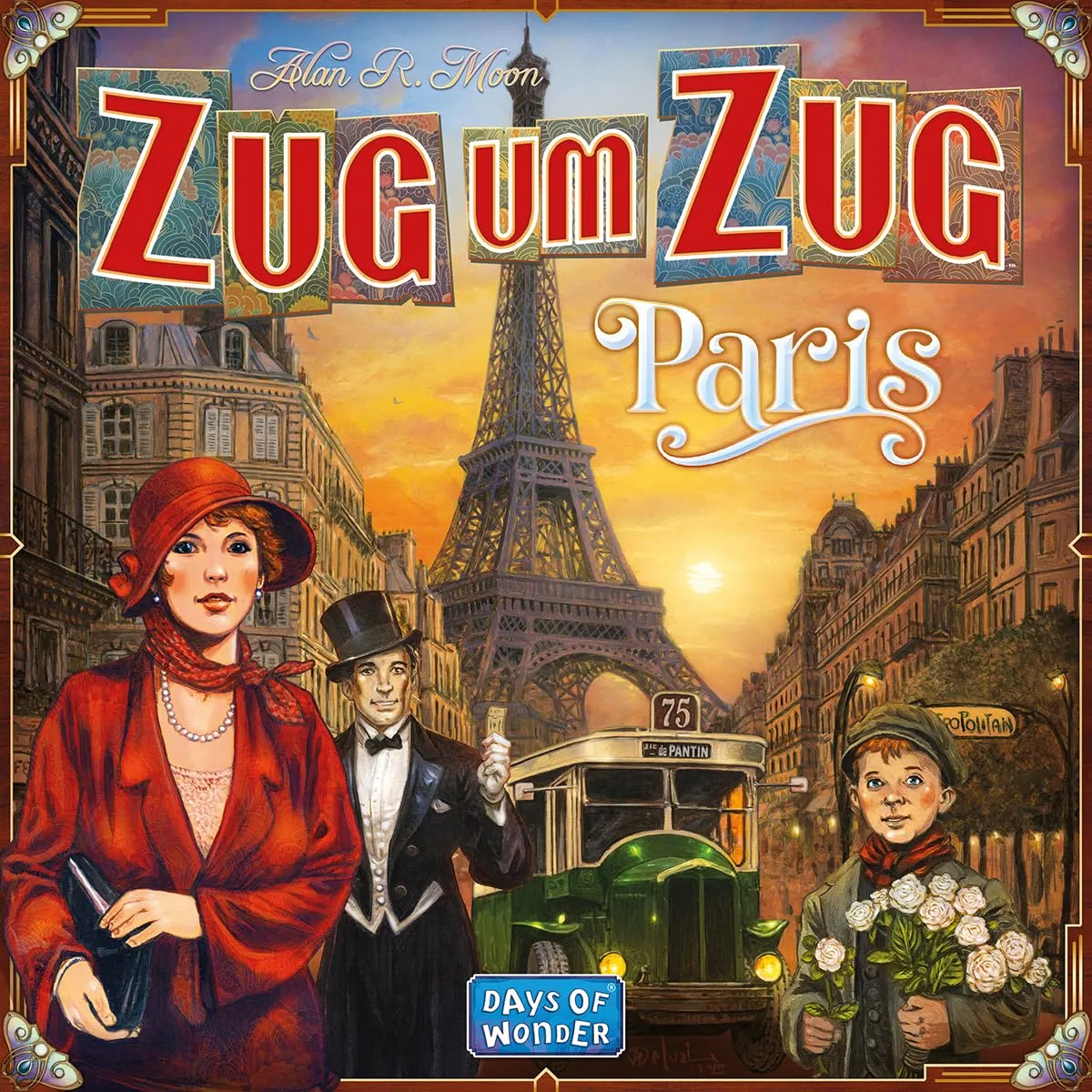 Days of Wonder Zug um Zug Paris Brettspiel Deutsch 2-4 Spieler