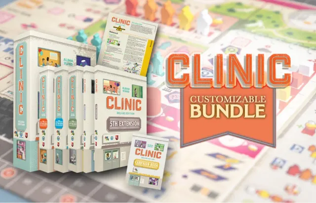 Capstone Games Clinic Deluxe Bundle Brettspiel konfigurierbar