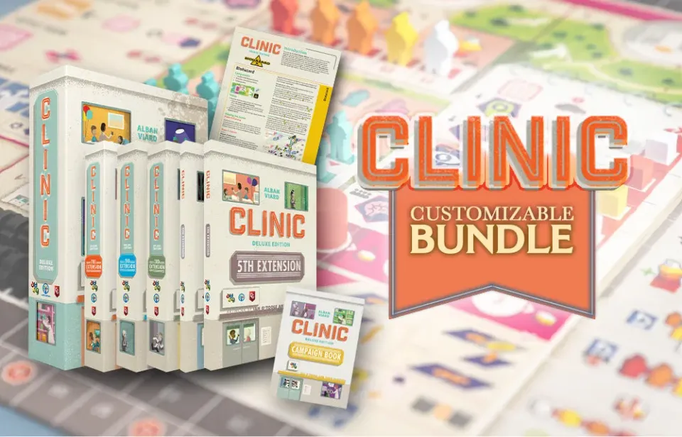Capstone Games Clinic Deluxe Bundle Brettspiel konfigurierbar