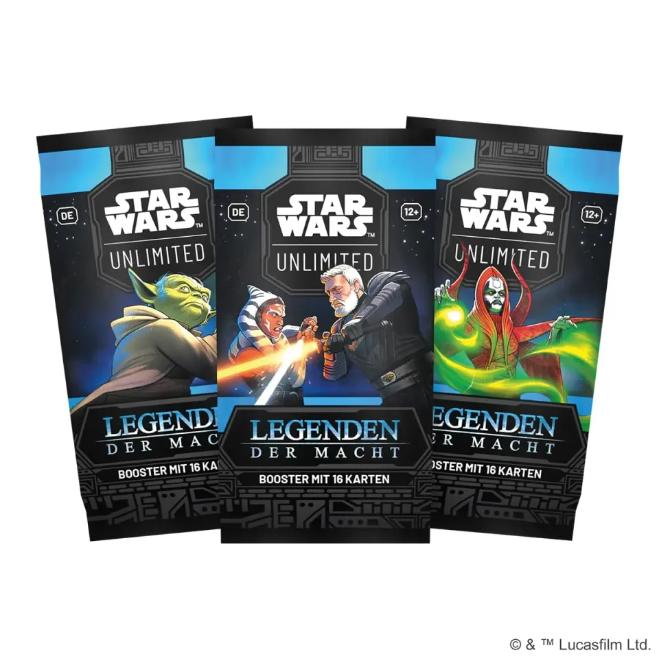 Asmodee Star Wars Unlimited Legenden der Macht Booster Jedi Sith