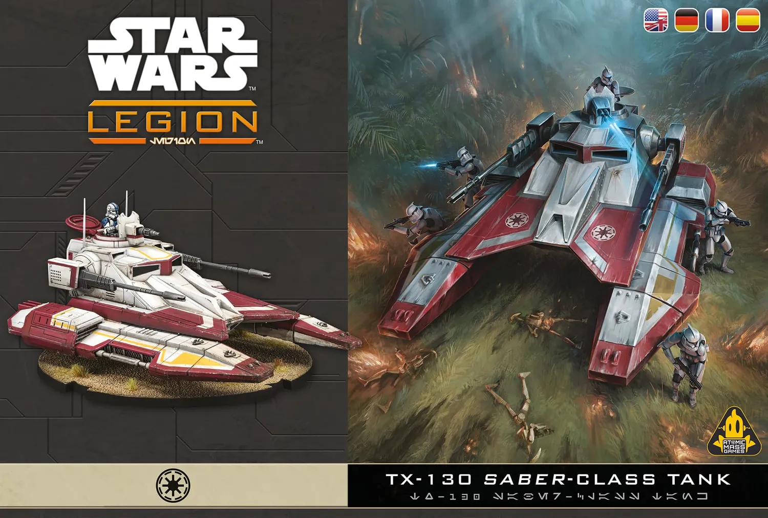 Star Wars Legion TX-130 Saber Tank Tabletop-Erweiterung Republik