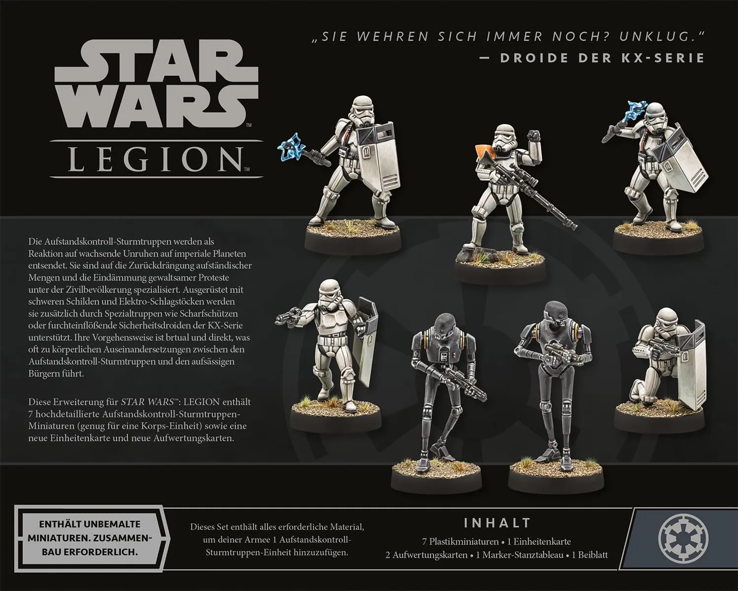 Atomic Mass Games Star Wars Legion Aufstandskontroll-Sturmtruppen Erw.