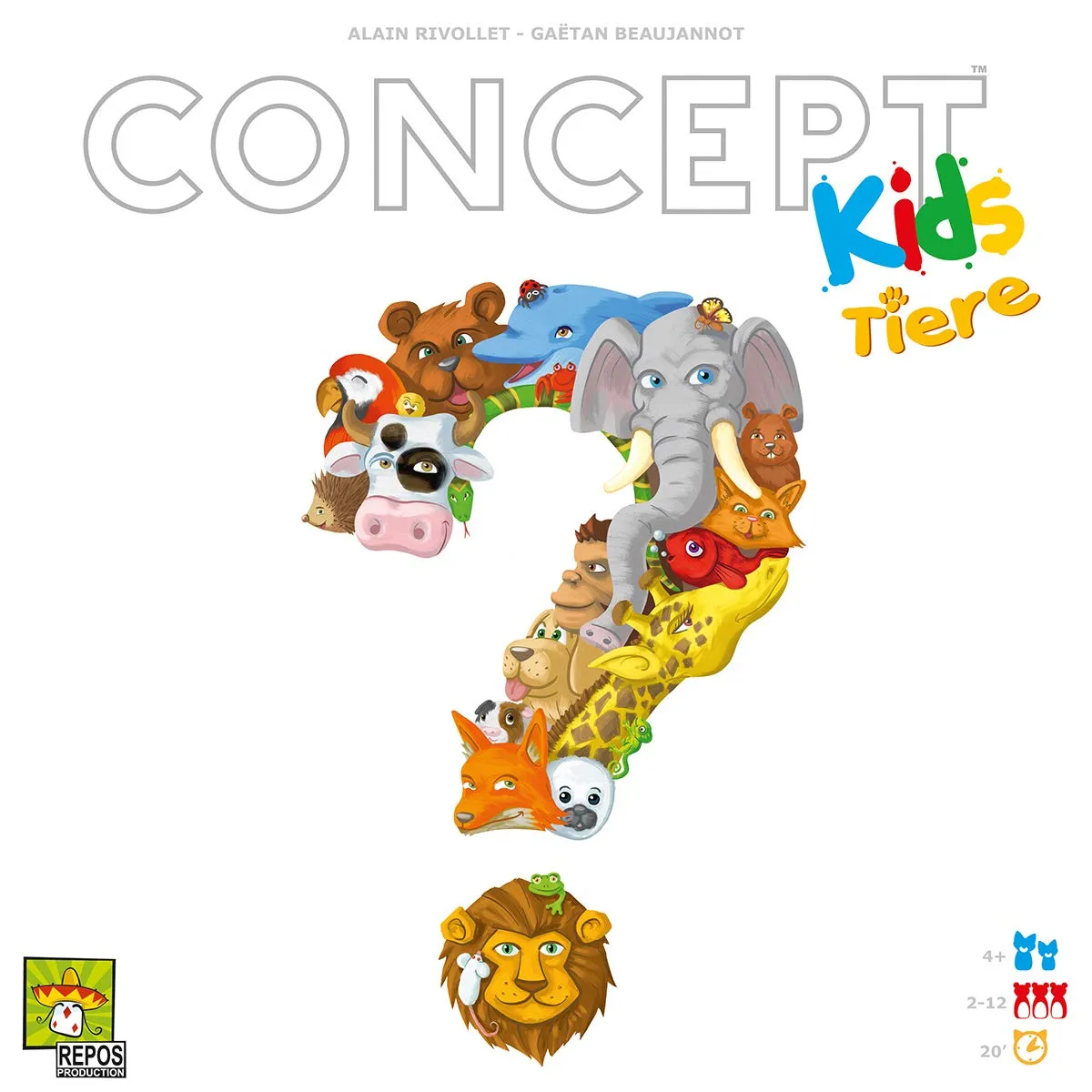 Asmodee Concept Kids Tiere Kinderspiel Tiere raten