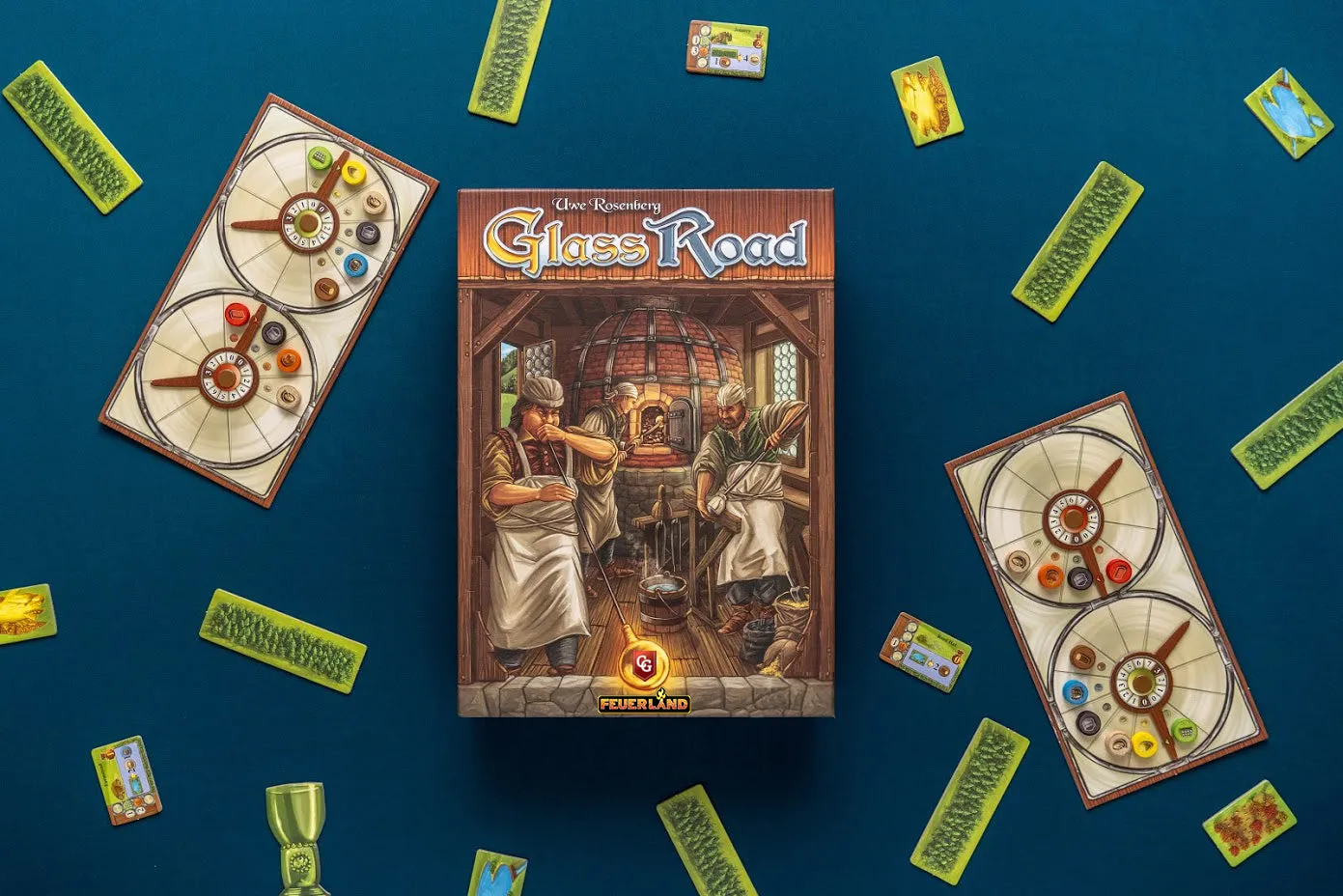 Capstone Games Glass Road Brettspiel Standard mit Promos