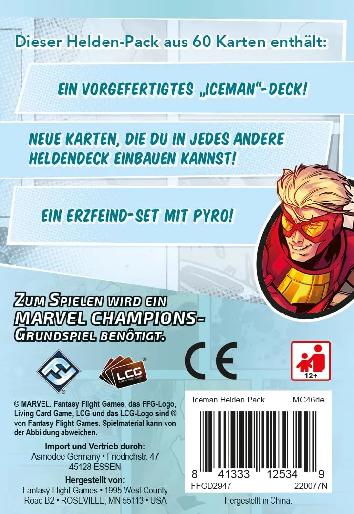 Marvel Champions LCG Iceman Helden-Erweiterung deutsch