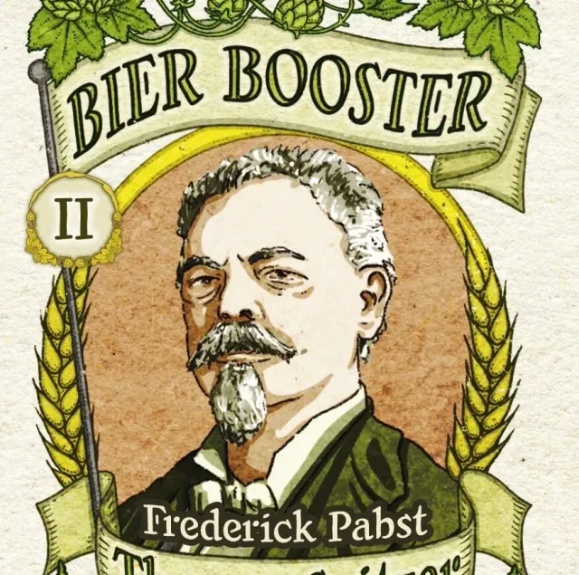 Spielefaible Bier Pioniere Kartenset II Frederick Pabst 6 Karten