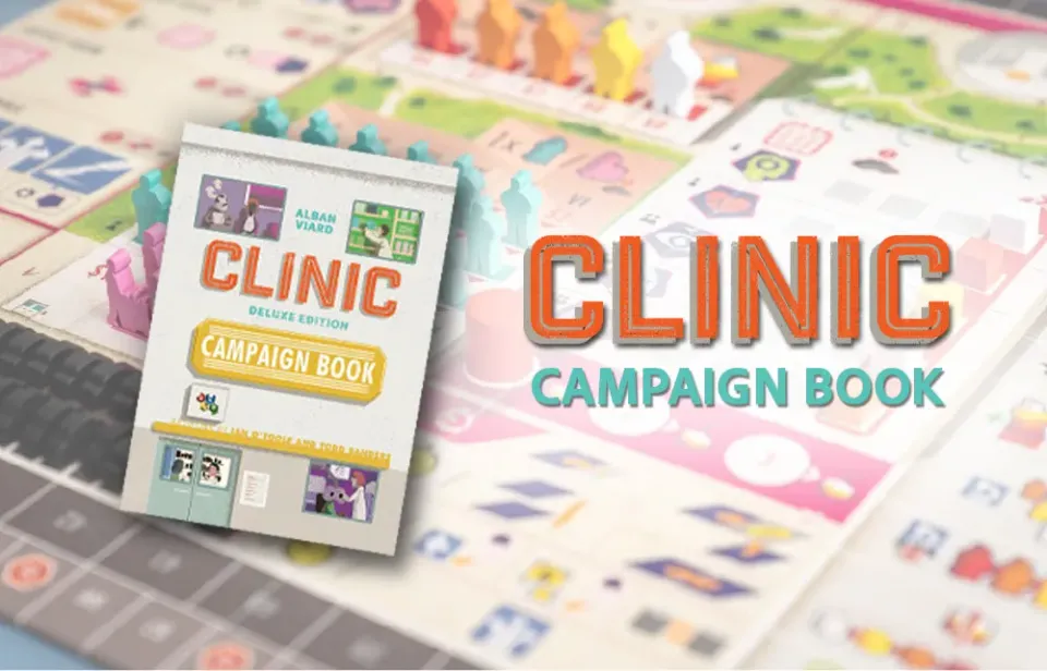 Capstone Games Clinic Brettspiel Kampagnenbuch Deluxe