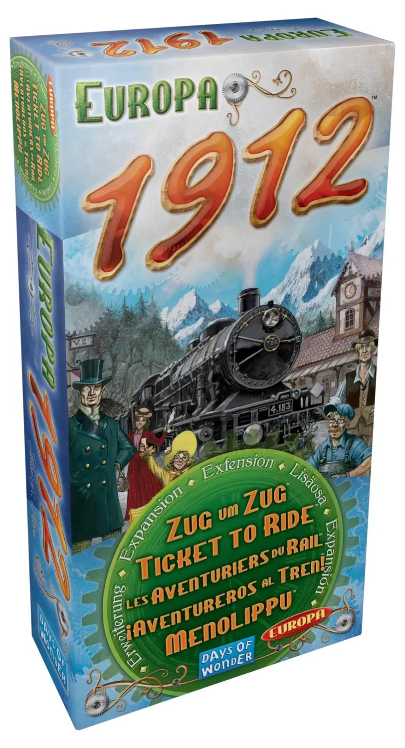 Asmodee Zug um Zug Europa 1912 Erweiterung 2-5 Spieler