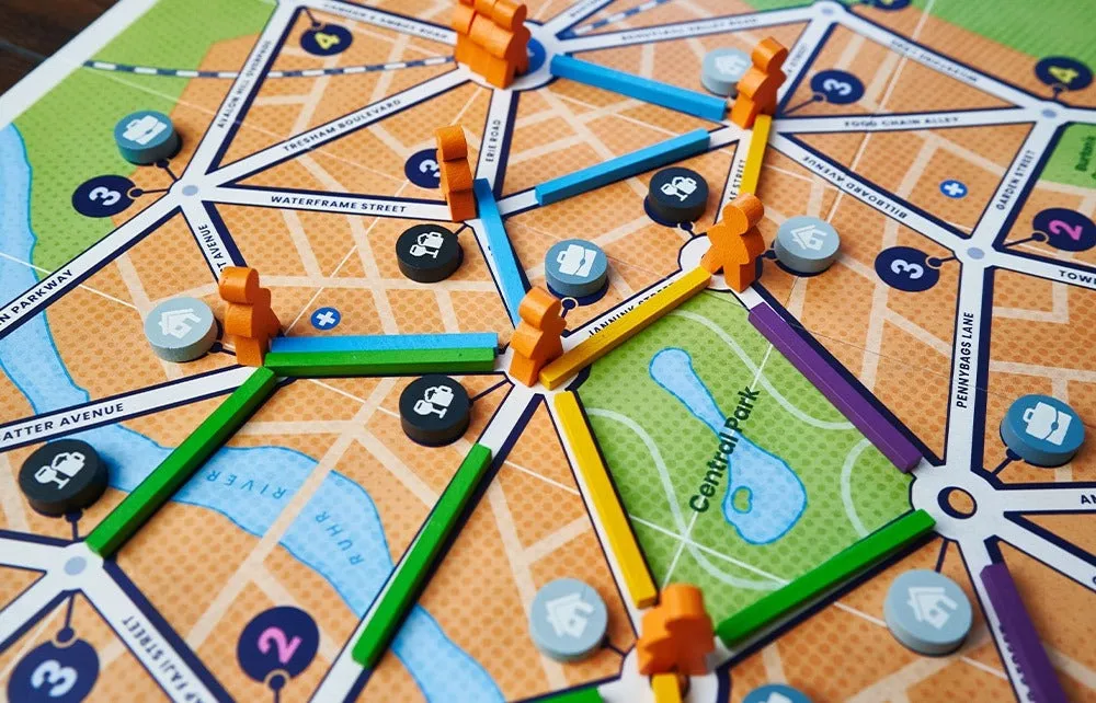 Capstone Games Bus Complete Edition Brettspiel Holz Holzbus