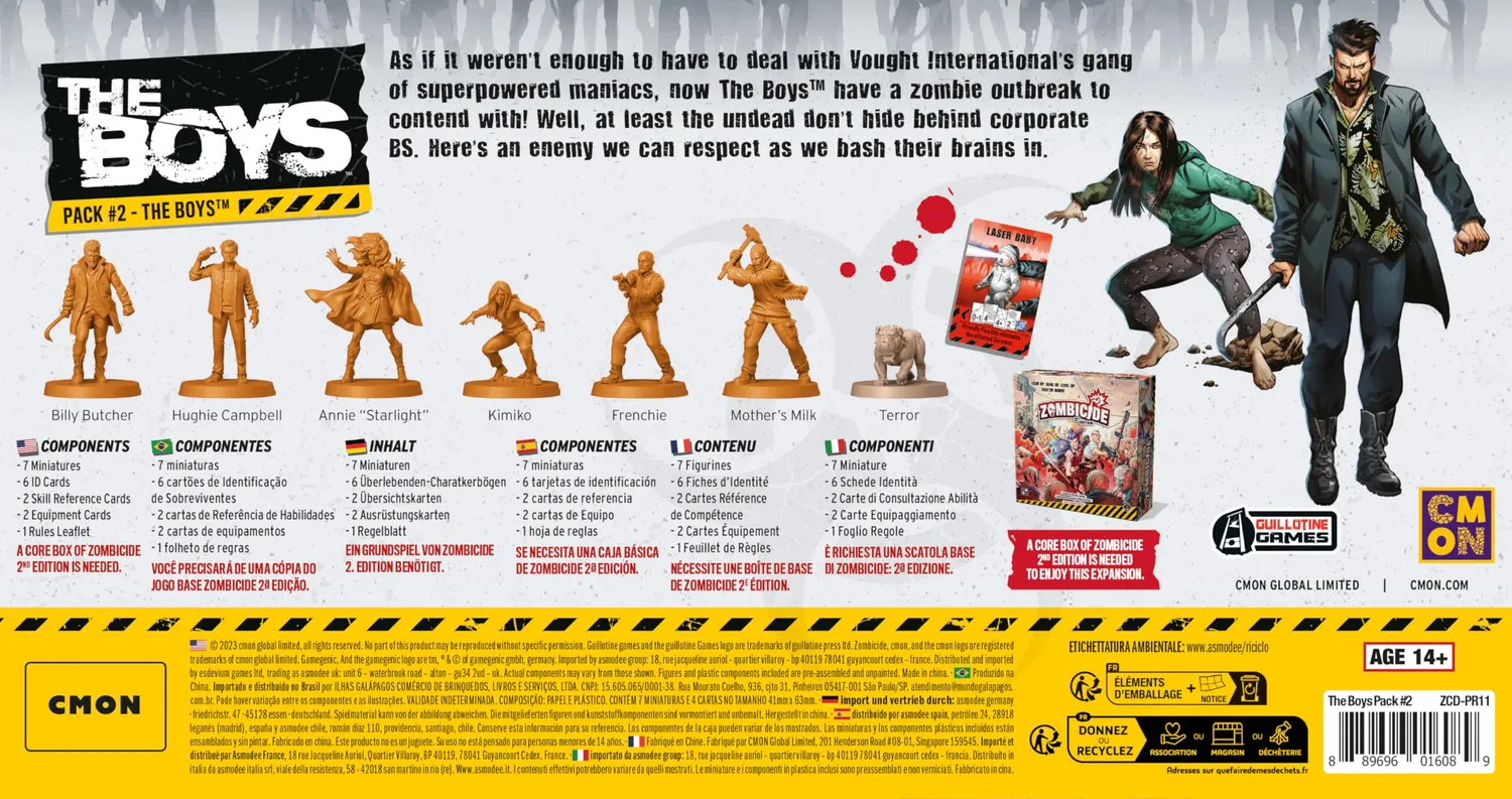 CMON Zombicide 2. Edition The Boys Pack 2 Miniaturen-Erweiterung