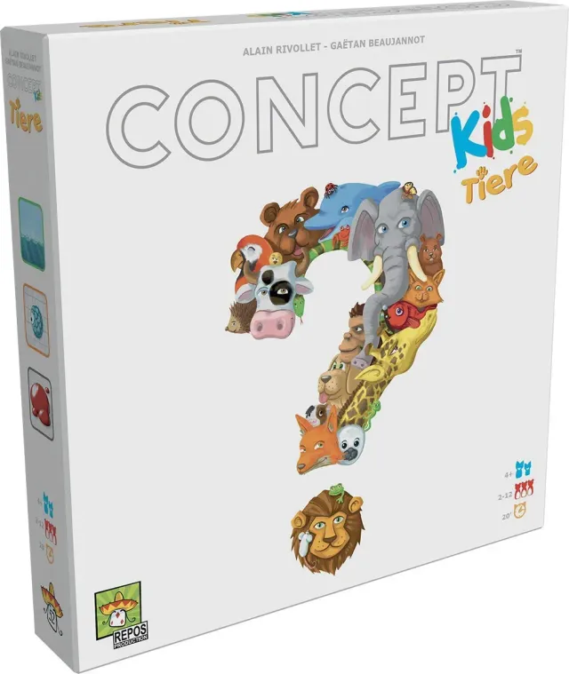 Asmodee Concept Kids Tiere Kinderspiel Tiere raten