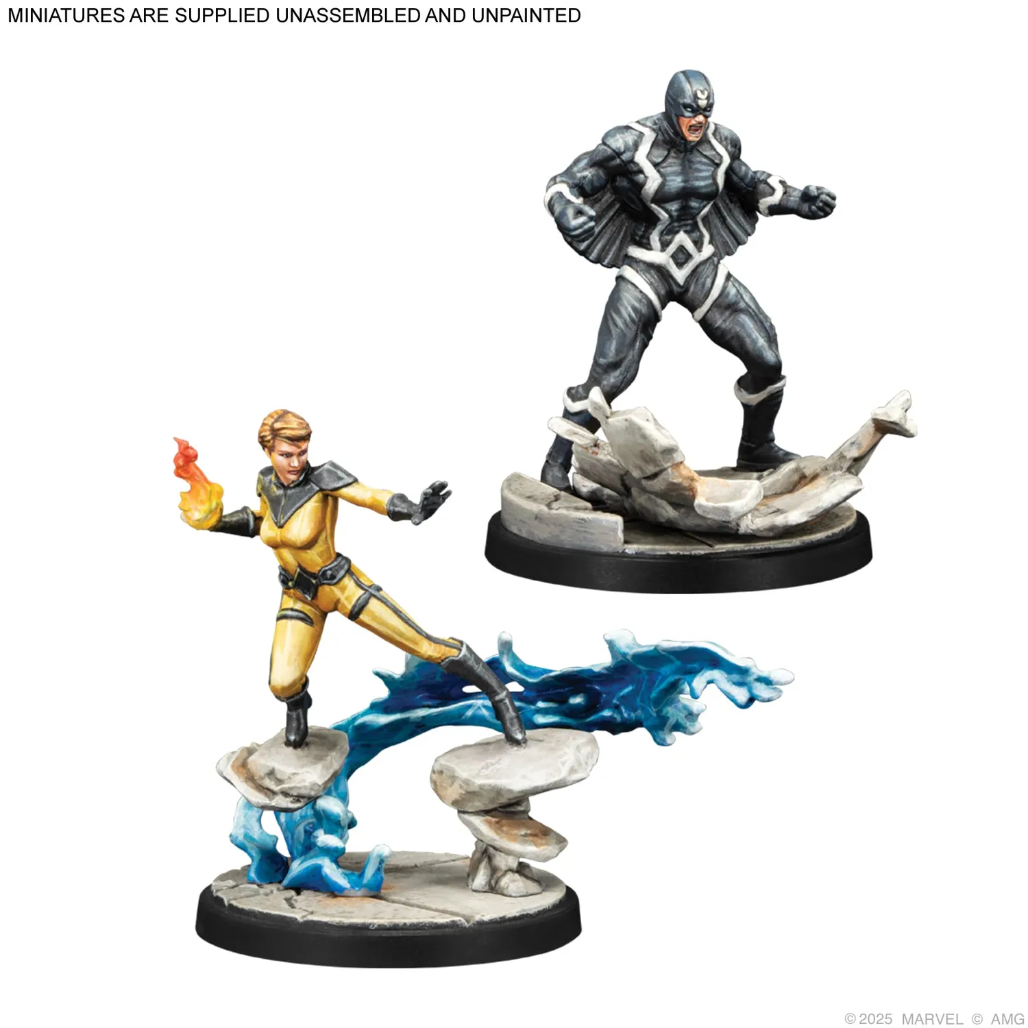 Asmodee Marvel Crisis Protocol Inhumans Affiliation Pack 4 Miniaturen