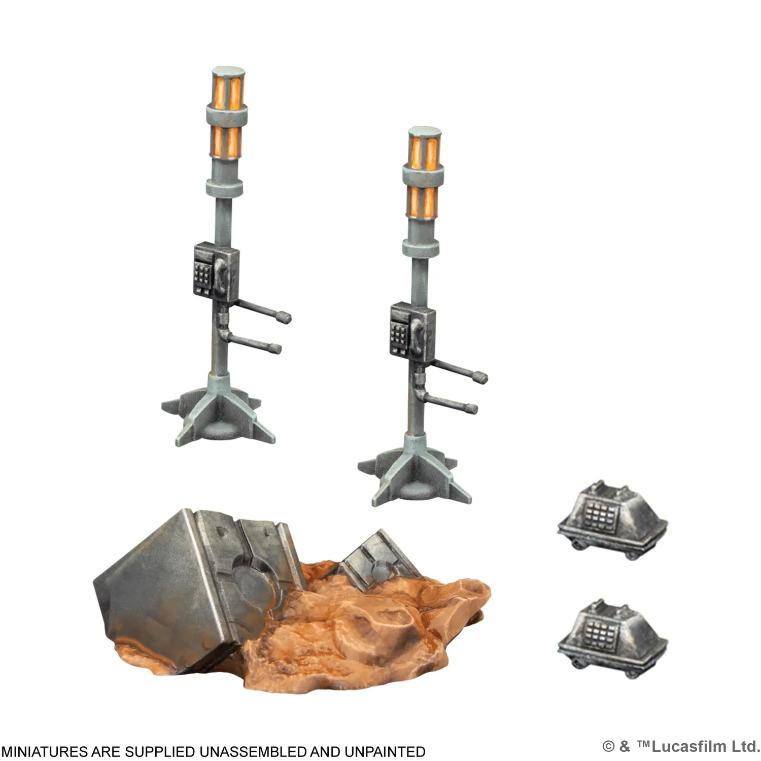 Asmodee Star Wars: Legion Outer Rim Battles Geländeset Deckung