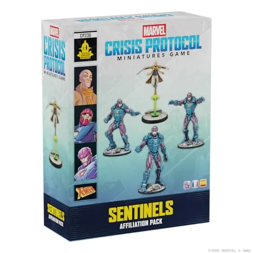 Asmodee Marvel Crisis Protocol Sentinels Affiliation Pack Tabletop