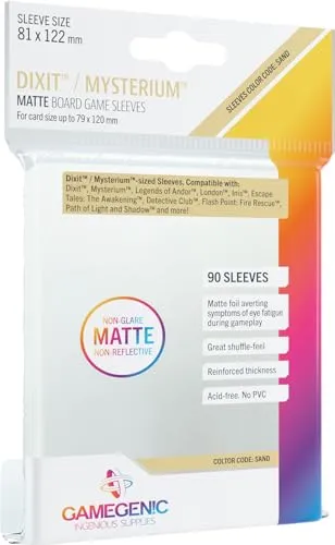 Gamegenic Matte Dixit Sleeves 81x122mm 90 Stück transparent