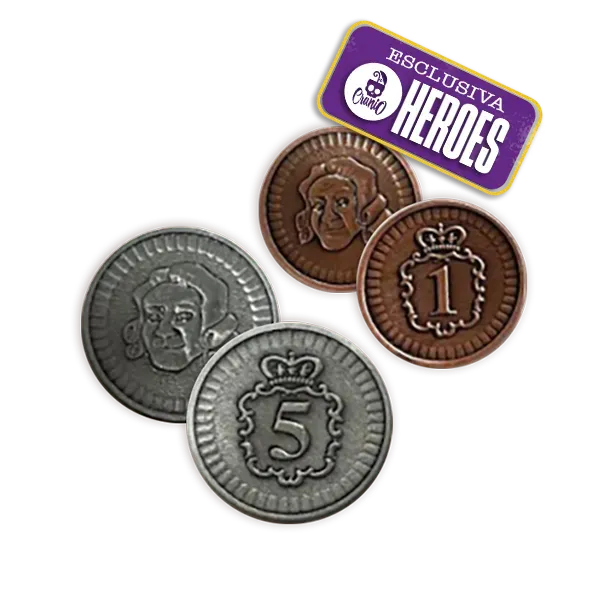Cranio Newton Metal Coins Münzset Metall