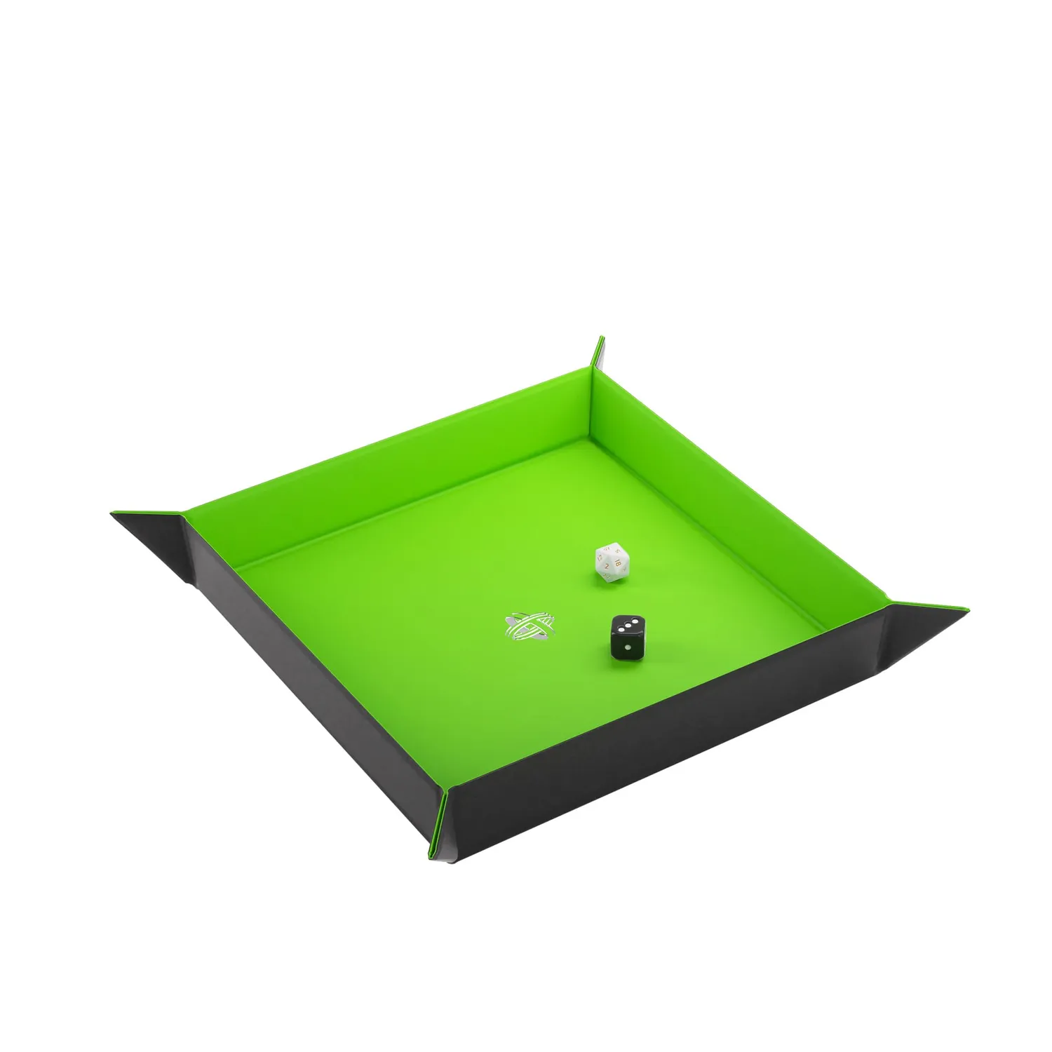Gamegenic Magnetic Dice Tray Square Würfelschale schwarz-grün