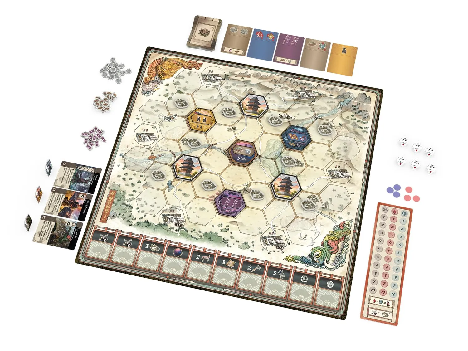 Asmodee Gunsen Kampf um Toshi Ranbo Kennerspiel Deutsch