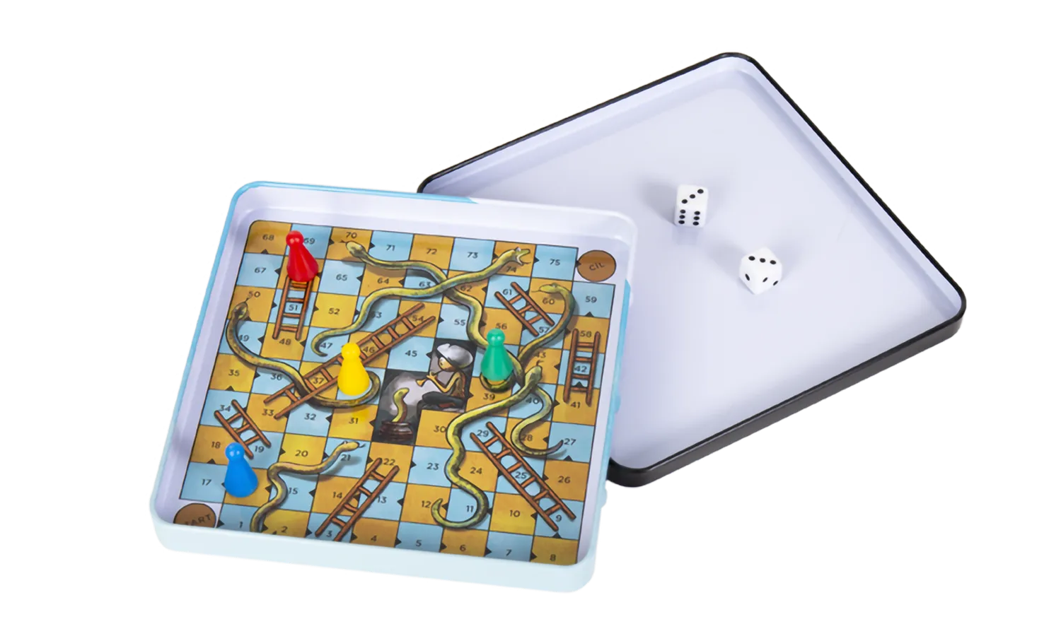 Cranio Magnetic Line Leitern und Schlangen Reisespiel magnetisch
