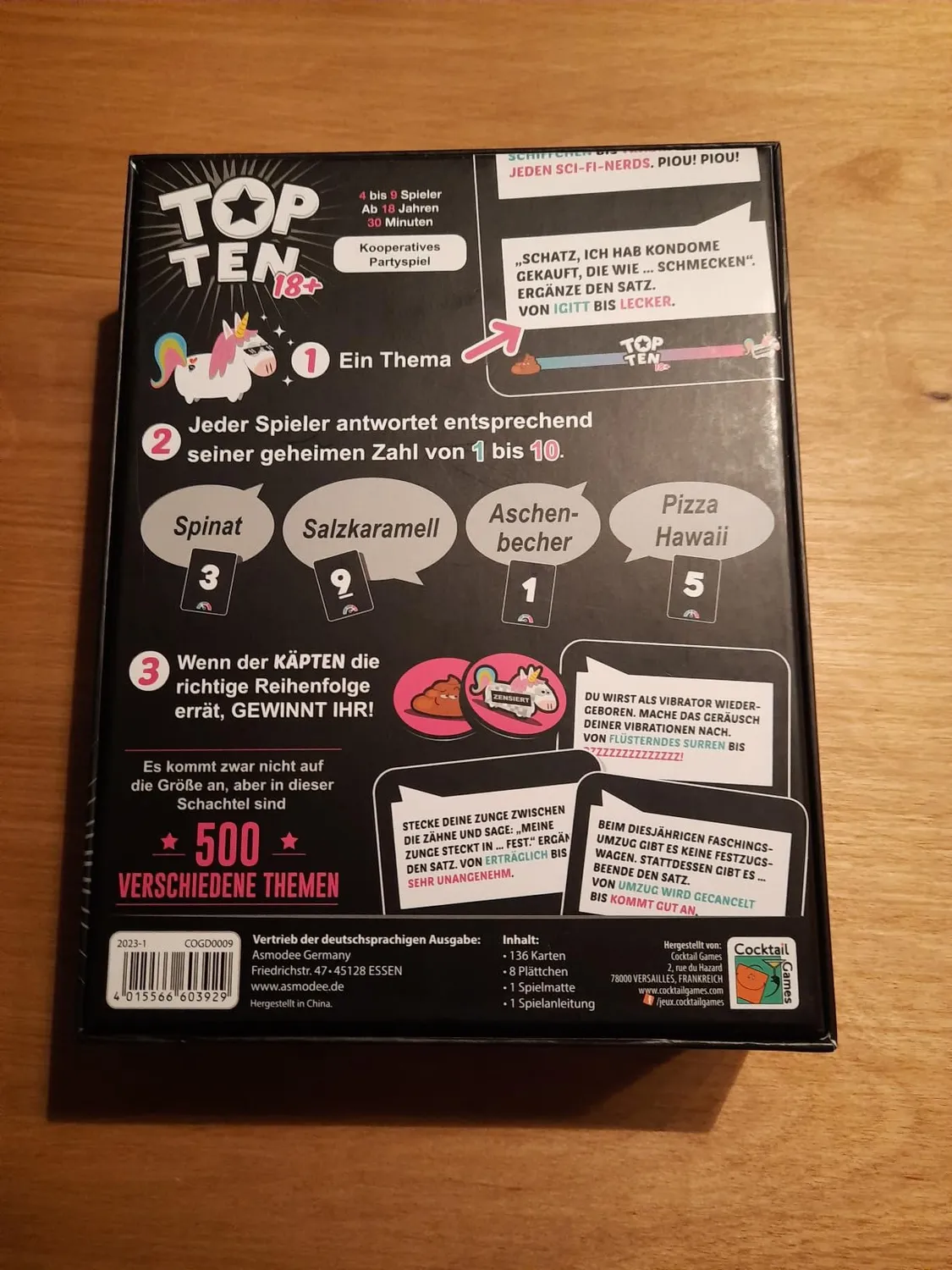 Cocktail Games Top Ten 18+ Partyspiel Erwachsene