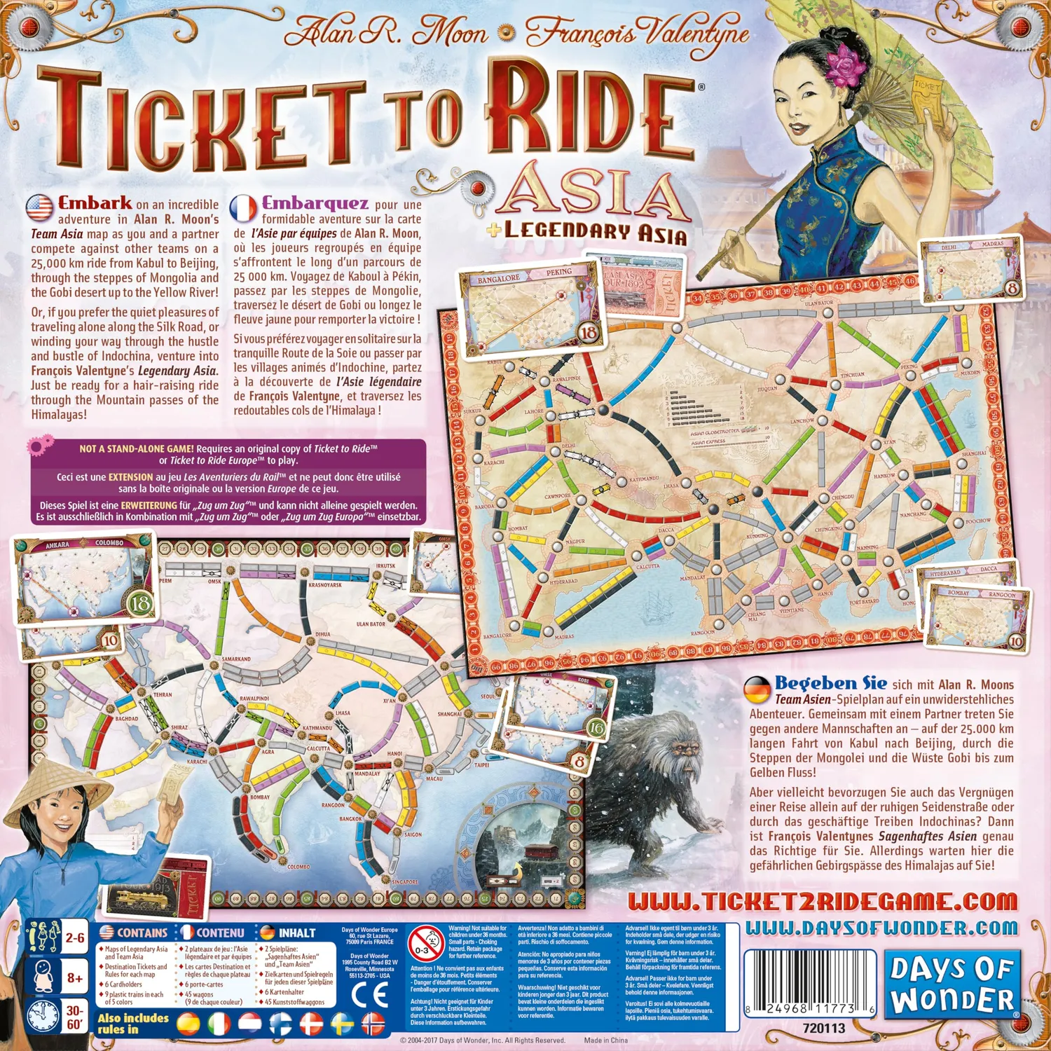 Asmodee Zug um Zug Europa Brettspiel Deutsch 2-6 Spieler