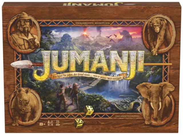 Jumanji Neuauflage 2026 Familienspiel Brettspiel 2-4 Spieler