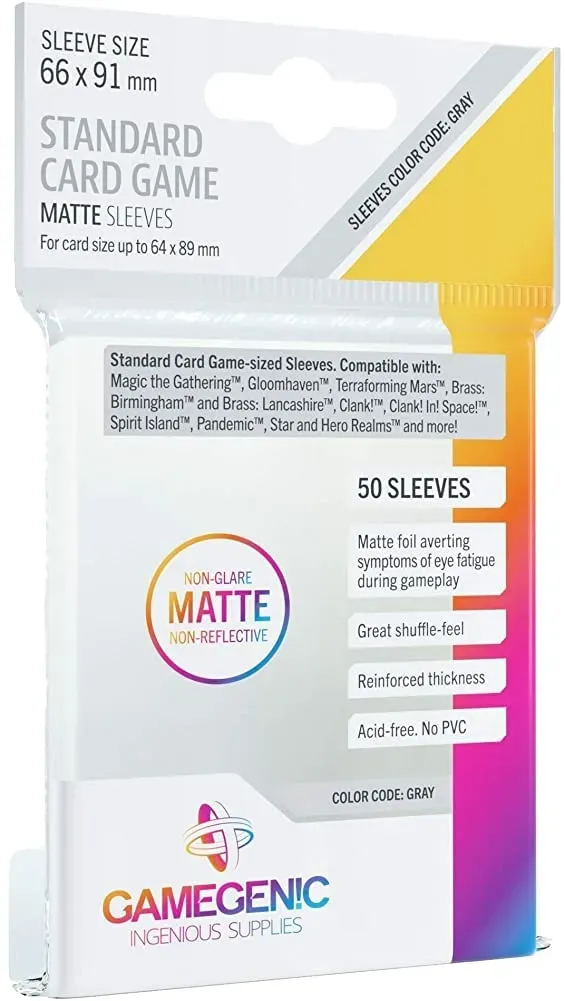Gamegenic Matte Standard Kartenhüllen Sleeves Polypropylen