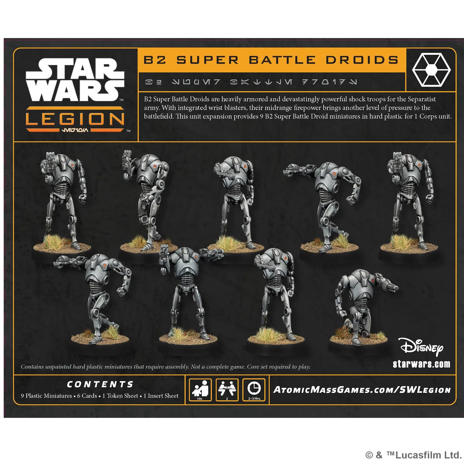 Asmodee Star Wars: Legion B2 Superkampfdroiden Korps-Erweiterung