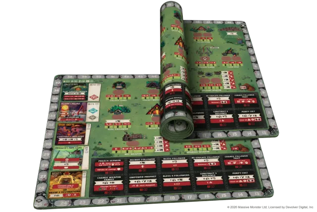 Paper Fort Cult of the Lamb Spielmatte 50x50 doppelseitig