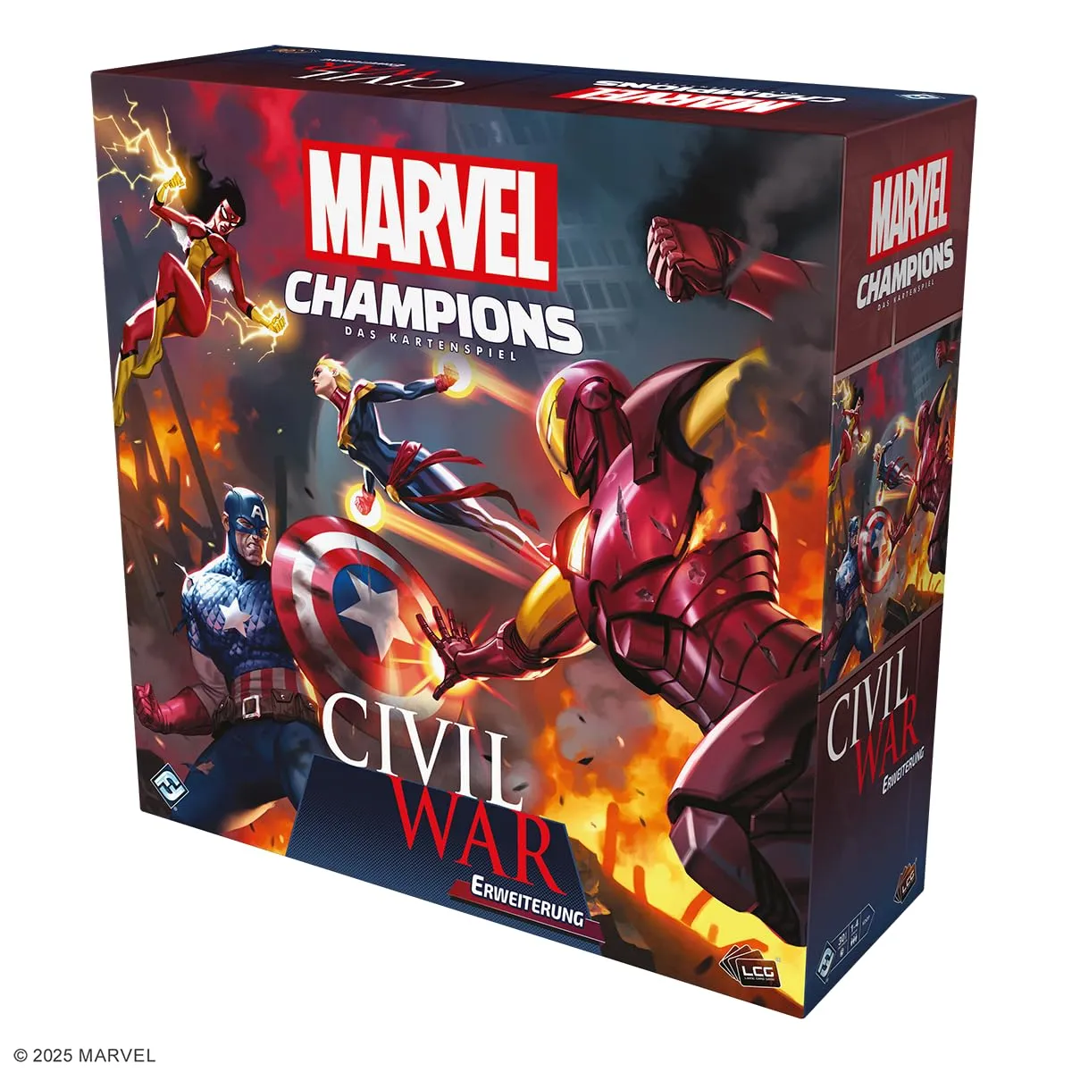 Asmodee Marvel Champions Civil War Kartenspiel-Erweiterung Deutsch kooperativ