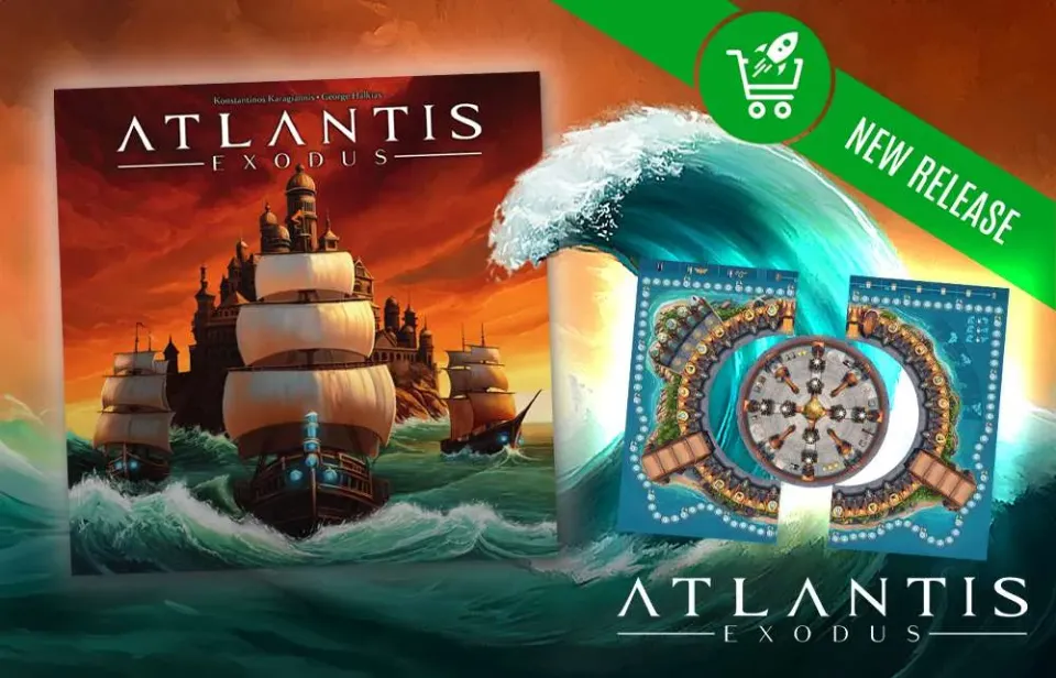 Capstone Games Atlantis Exodus Brettspiel 1-4 Spieler