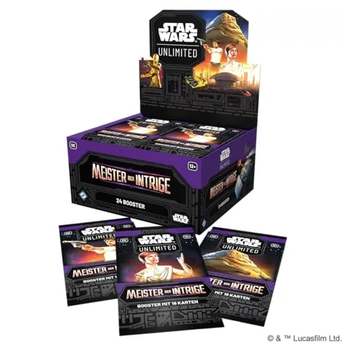 Asmodee Star Wars Unlimited Meister der Intrige Booster-Display