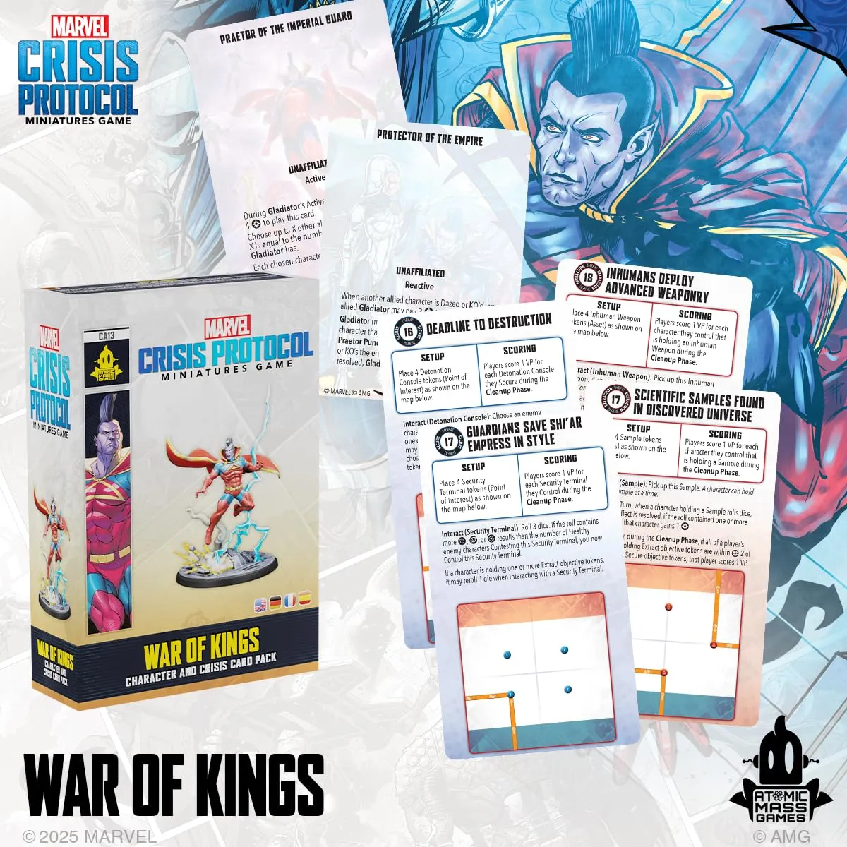 Atomic Mass Marvel Crisis Protocol War of Kings Erweiterung Kampagne