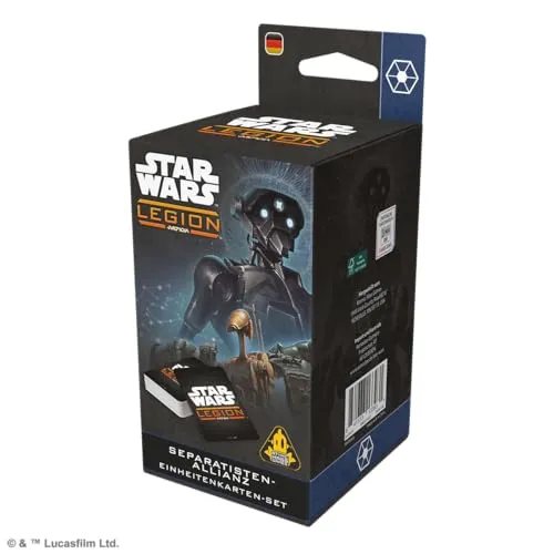 Asmodee Star Wars Legion Separatisten Einheitenkarten-Set 155 Karten
