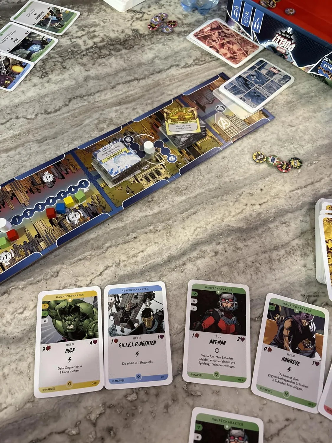 Asmodee Marvel Duell In New York Kartenspiel 2 Spieler