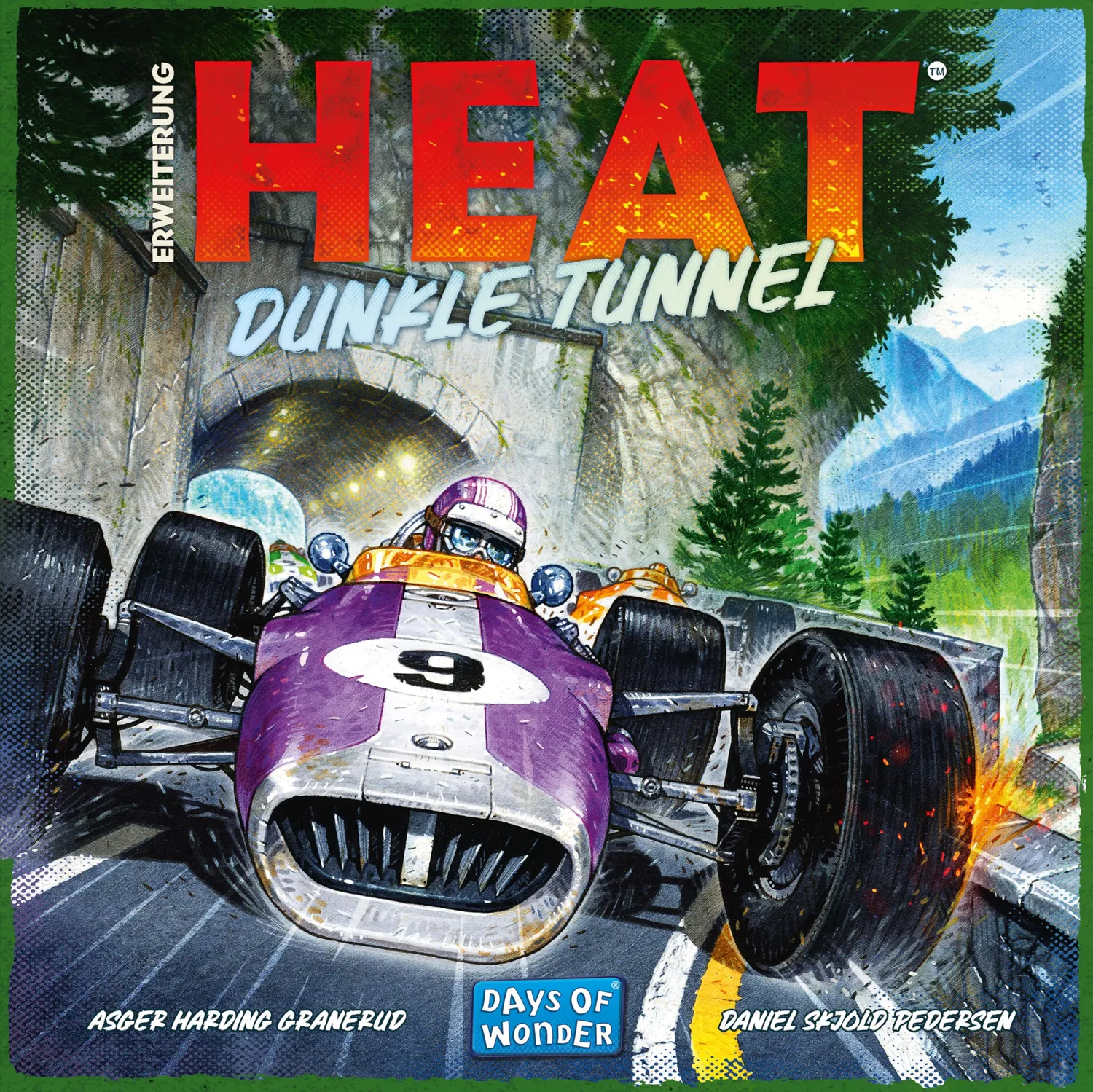 Asmodee Heat Dunkle Tunnel Erweiterung für 7 Spieler Tunnel