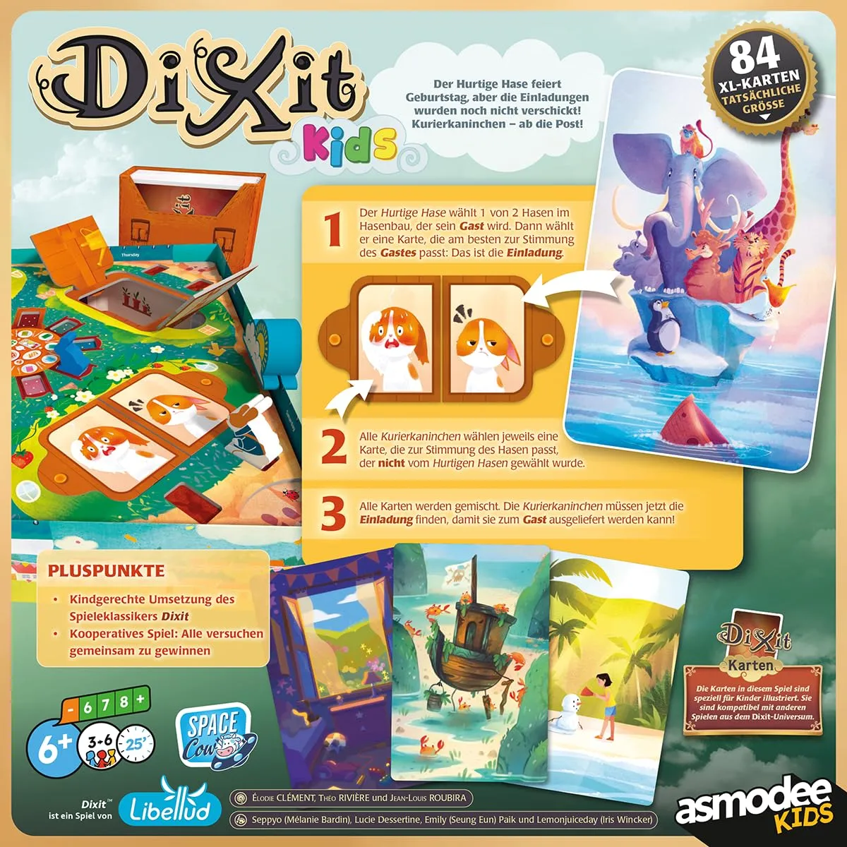 Asmodee Dixit Kids Kinderspiel kooperativ 84 Karten