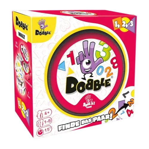 Asmodee Dobble 1 2 3 Kinderspiel deutsch Blechdose