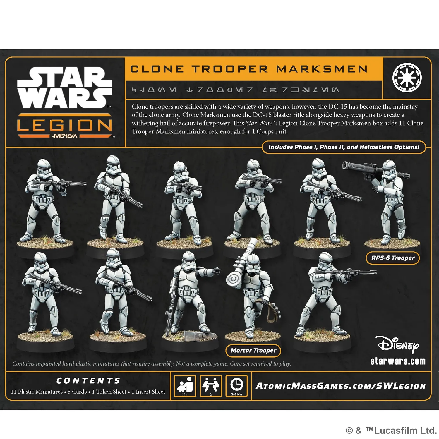 Asmodee Star Wars Legion Clone Trooper Marksmen Erweiterung