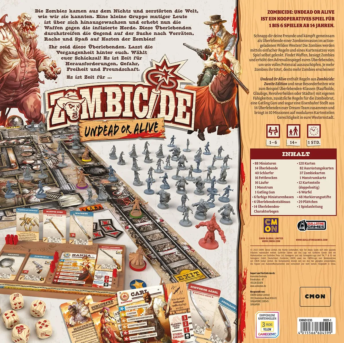 CMON Zombicide Undead or Alive Grundspiel Brettspiel Deutsch