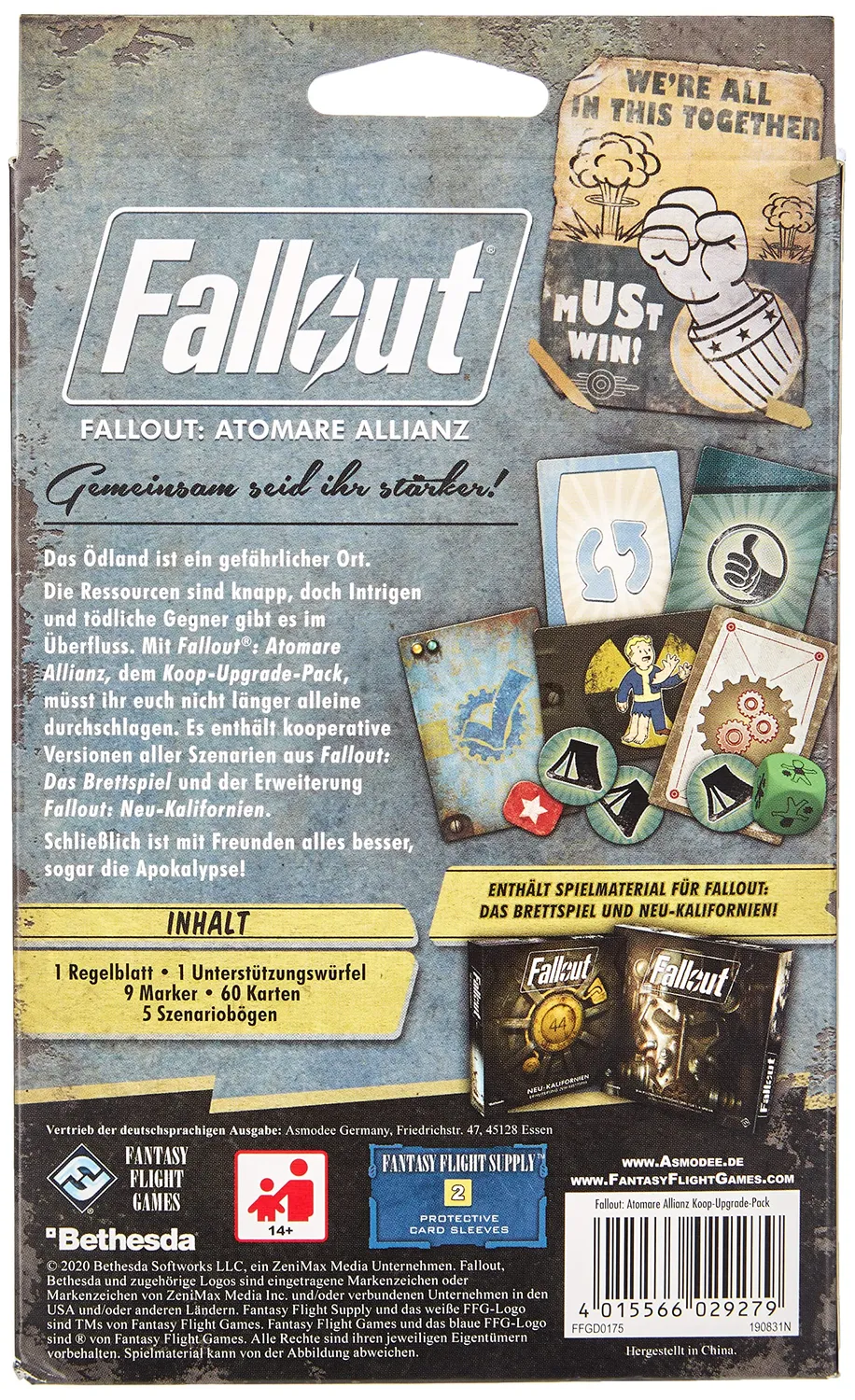 Fantasy Flight Games Fallout Atomare Allianz Erweiterung Deutsch